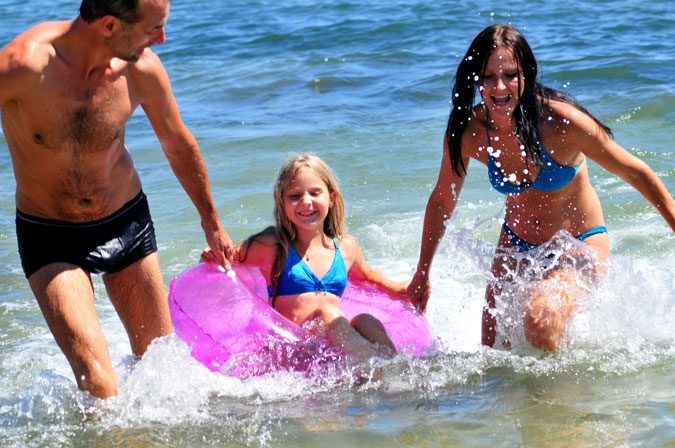 famille plage saint mandrier